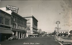 Looking Along Street Santa Rosa, CA Postcard Postcard Postcard