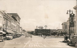 Looking Along Fourth Street Postcard