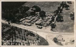 Santa Rosa Auto Camp California J. S. Eichinger Postcard Postcard Postcard