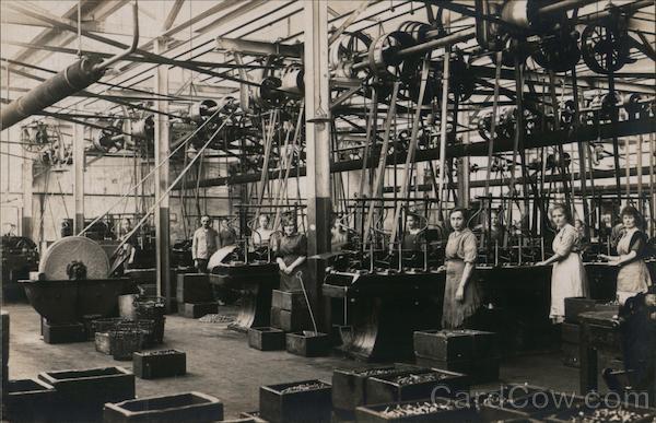 Women Working in a Factory in Germany Postcard