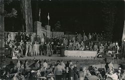 Outdoor Theater play - Bohemian Grove Monte Rio, CA Postcard Postcard Postcard