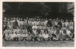 Large Group of Men, Bohemian Grove Postcard