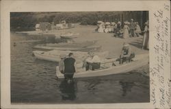 Boats on the Beach at Monte Rio California Postcard Postcard Postcard