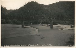 Steel Bridge Across the Russian River Postcard