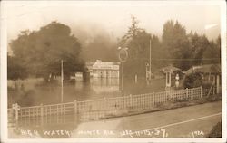 High Water Monte Rio. Dec 11-12-37 Postcard