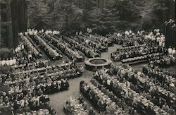 High Jinks Dinner at Bohemian Grove Monte Rio, CA Postcard Postcard Postcard