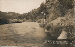 For Expert Swimmers - Russian River Terrace Monte Rio, CA Postcard Postcard Postcard