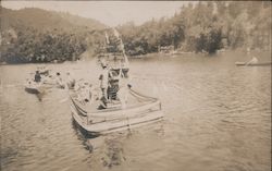 Boats in the Water, Russian River Postcard