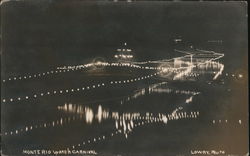 Water Carnival At Night Postcard