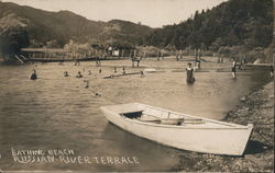 Bathing Beach, Russian River Terrace Postcard