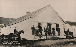 Soldier's Barrack - Fort Ross in 1884 Postcard