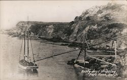 Early Days shipping Postcard