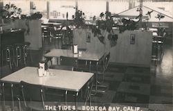 The Tides Cafe Interior Postcard