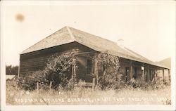 Russian officer's building, in 1811. Fort Ross. Calif. Postcard