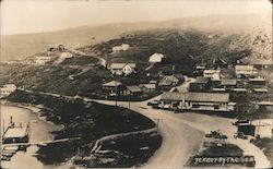 Aerial View of Jenner By the Sea California Postcard Postcard Postcard