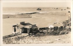 Rivers End at The Mouth of the Russian River Postcard