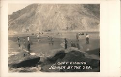 Surf Fishing - Jenner By the Sea California Postcard Postcard Postcard