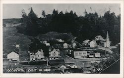 Occidental California in 1880 Postcard