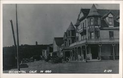 Occidental California in 1880 Postcard Postcard Postcard