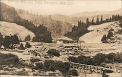 Lumber Mill and Yard Duncans Mills, CA Postcard Postcard Postcard