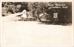 Trosper Monument Cazadero, CA Postcard Postcard Postcard