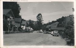 Street Scene Cazadero, CA J. A. Cunnington Postcard Postcard Postcard