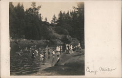 Swimming at Camp Meeker California Postcard Postcard Postcard