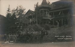 Rusticano Hotel - Camp Meeker Postcard