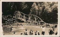 Giant Water Slide Maribel Park on the Russian River Postcard