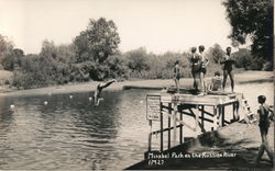 Diving Platform, Russian River Postcard