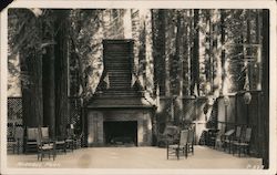 Outdoor Fireplace Postcard