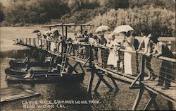 Canoe Race, Summer Home Park Postcard