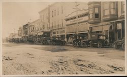 Storefronts along the road Healdsburg, CA Postcard Postcard Postcard