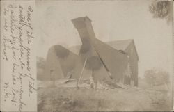 Hop Kiln Ruins after earthquake 1906, Winery? Healdsburg, CA Postcard Postcard Postcard