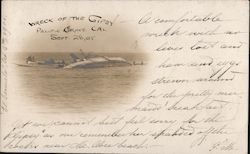 Wreck of the Gipsy, Sept. 28, 1905 Pacific Grove, CA Postcard Postcard Postcard