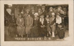 Group at US-Mexico Border Postcard