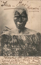 Maori Chief Tuari Netana Postcard