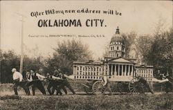 Rare: After 1913 My New Address Will Be Oklahoma City Postcard