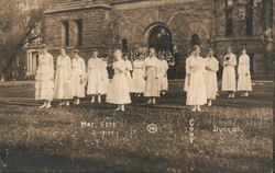 May Fete 5-17-1917 - A Group of Women Postcard