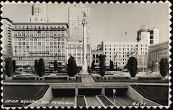 Union Square - Zigzag Edge Postcard