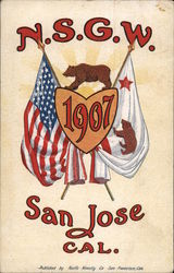 N.S.G.W. Celebration 1907 San Jose, CA Postcard Postcard Postcard