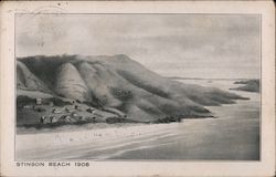 View of Stinson Beach, 1908 Postcard