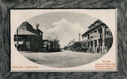 Tracy, Cal. - Central Ave Postcard