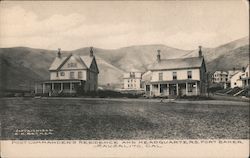 Post Commander's Residence and Headquarters, Fort Baker Postcard