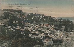 View of South Sausalito California Postcard Postcard Postcard