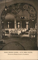 Main Dining Room - Alta Mira Hotel Postcard