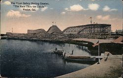 The Giant Safety Racing Coaster, "The Race Thru the Clouds" Postcard