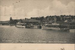 A Water Front Scene Vallejo, CA Postcard Postcard Postcard