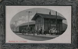 Southern Pacific Depot Woodland, CA Postcard Postcard Postcard