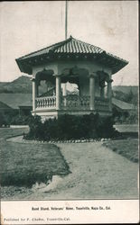 Band Stand, Veterans' Home Postcard